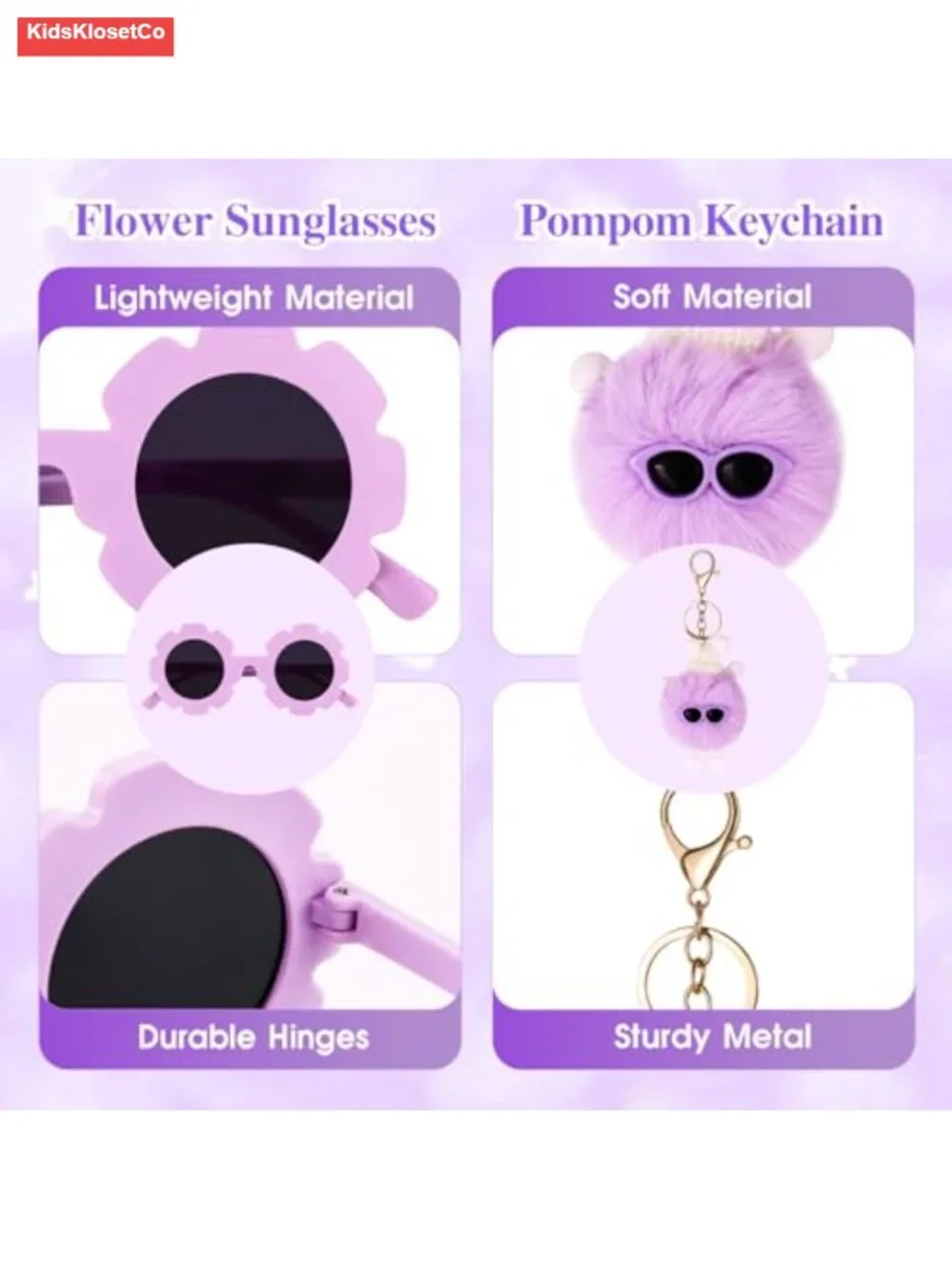 Personalized Initial Fanny Pack for Kids with Sunglasses & Keychain, Mini